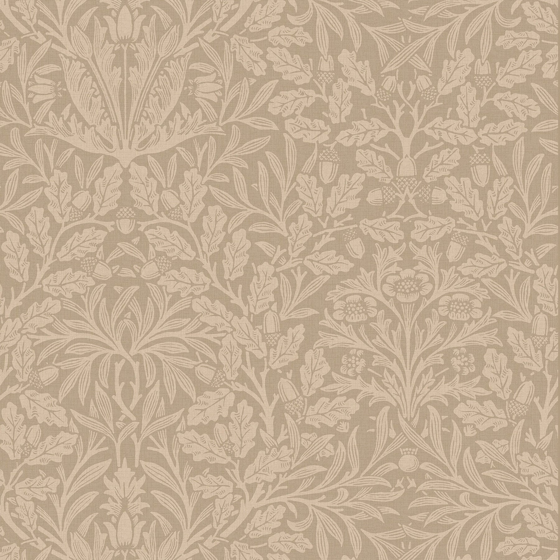 William Morris Acorn Translucent Made To Measure Roller Blind Clay