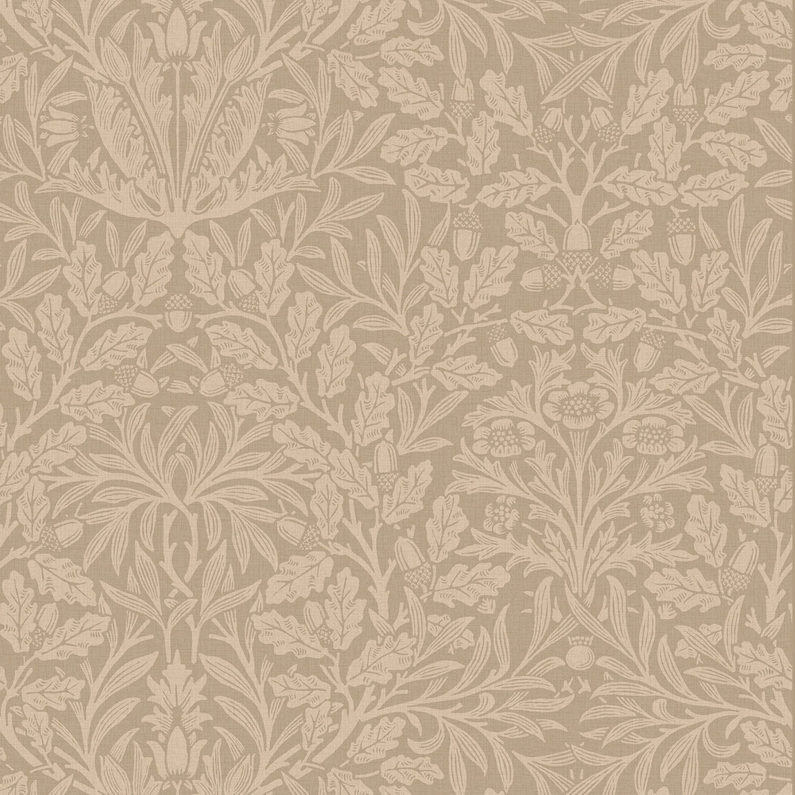 William Morris Acorn Blackout Made To Measure Roller Blind Clay
