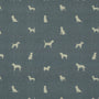 ANTE DECOR Woof Printed Cotton Made To Measure Roman Blind Blue Sample Image