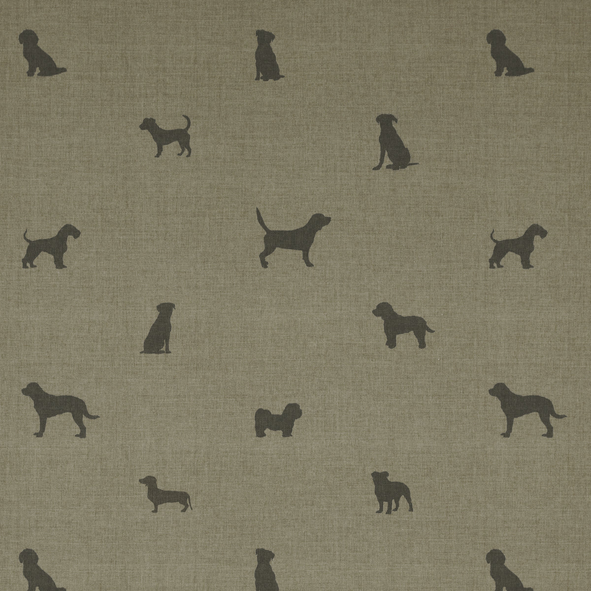 ANTE DECOR Woof Printed Cotton Made To Measure Curtains Linen Charcoal