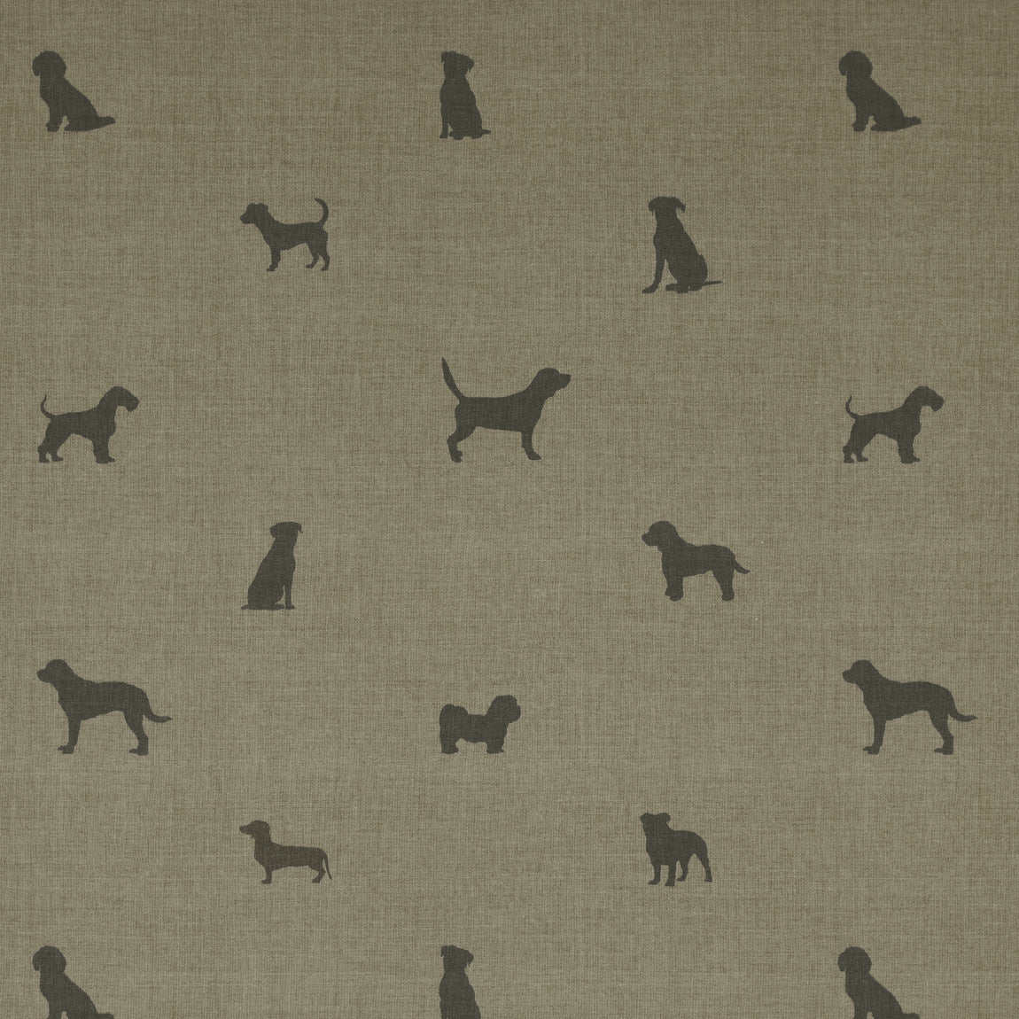 ANTE DECOR Woof Printed Cotton Made To Measure Roman Blind Linen Charcoal