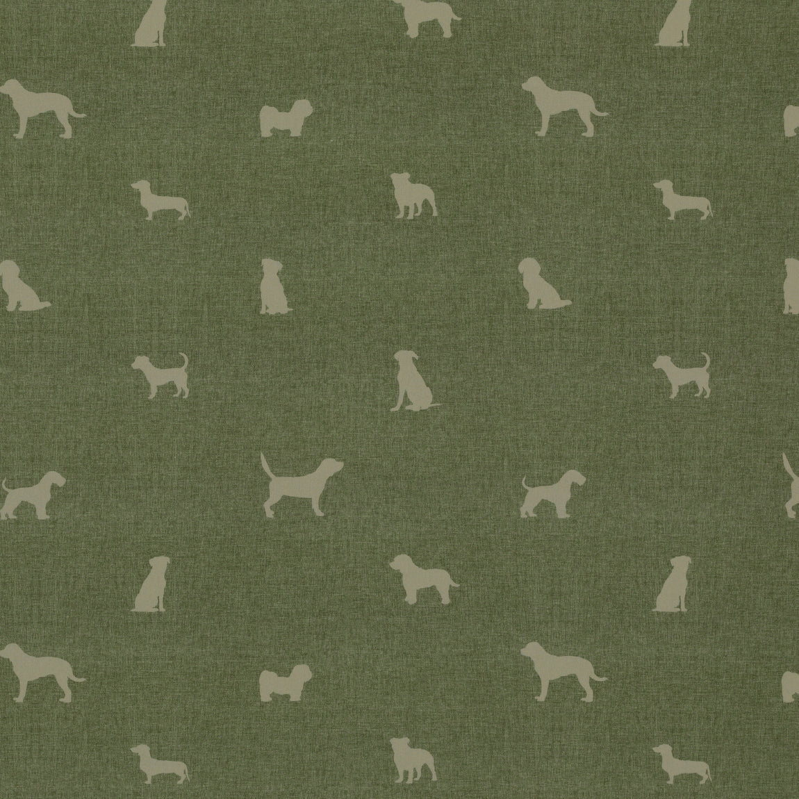 ANTE DECOR Woof Printed Cotton Made To Measure Curtains Sage