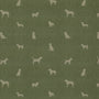 ANTE DECOR Woof Printed Cotton Made To Measure Curtains Sage Sample Image