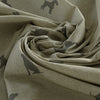 ANTE DECOR Woof Printed Cotton Made To Measure Roman Blind Linen Charcoal