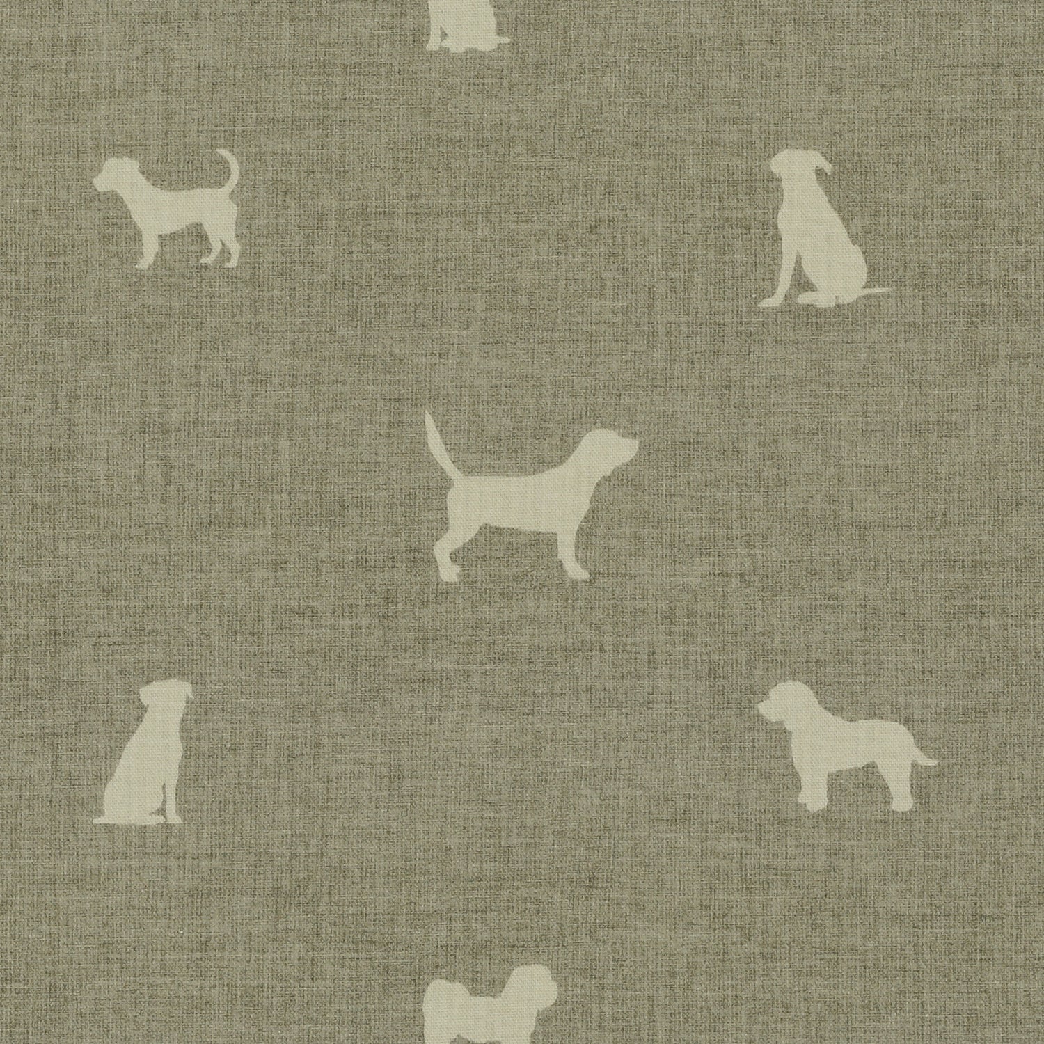 ANTE DECOR Woof Printed Cotton Fabric Beige Cream
