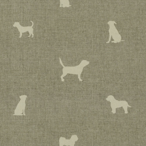 ANTE DECOR Woof Printed Cotton Fabric Beige Cream