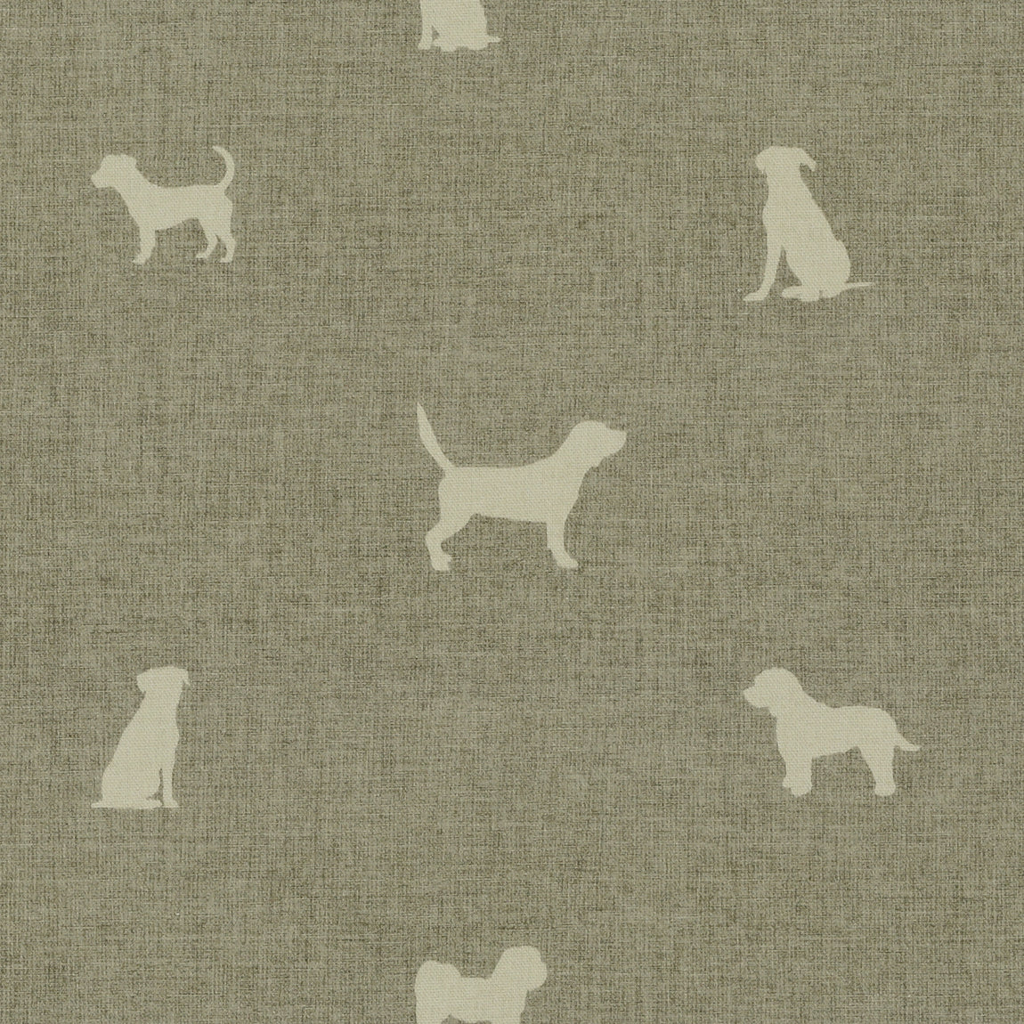 ANTE DECOR Woof Printed Cotton Fabric Beige Cream