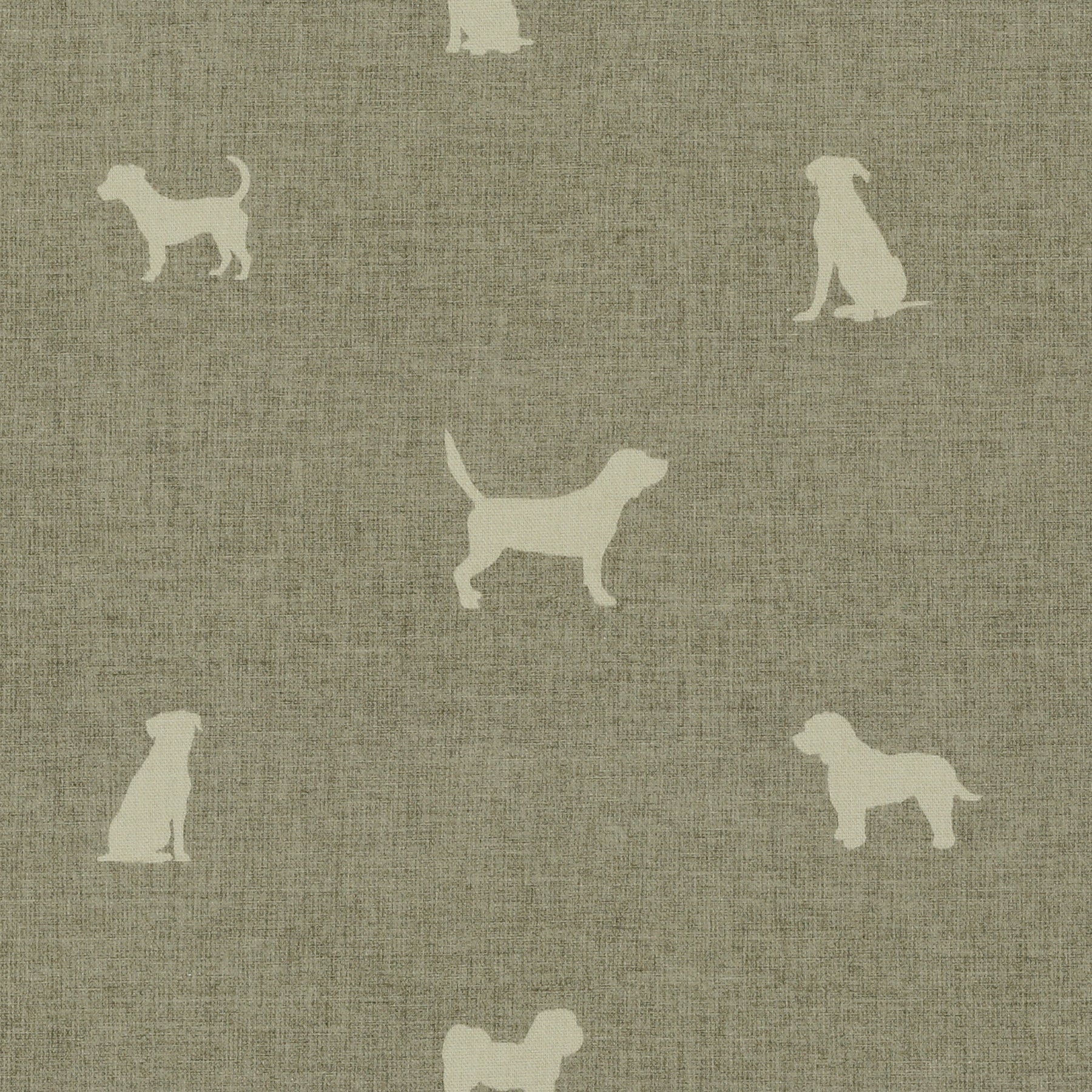 ANTE DECOR Woof Printed Cotton Fabric Beige Cream