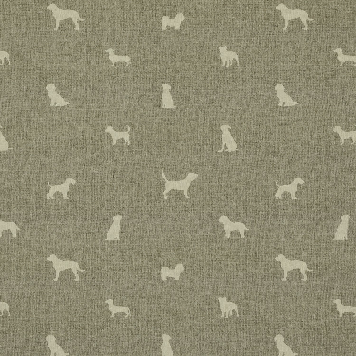 ANTE DECOR Woof Printed Cotton Fabric Beige Cream