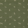 ANTE DECOR Woof Printed Cotton Fabric Sage