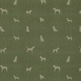ANTE DECOR Woof Printed Cotton Fabric Sage