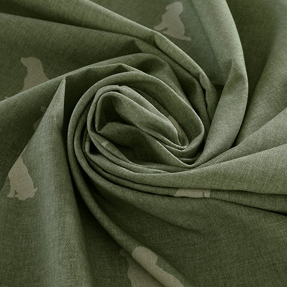 ANTE DECOR Woof Printed Cotton Fabric Sage