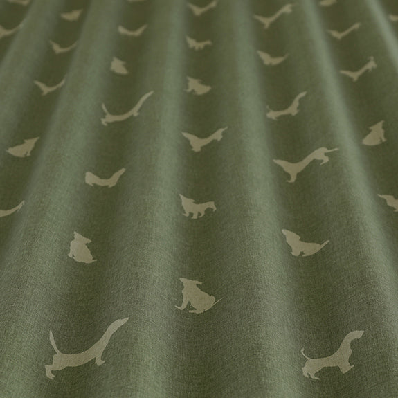 ANTE DECOR Woof Printed Cotton Fabric Sage