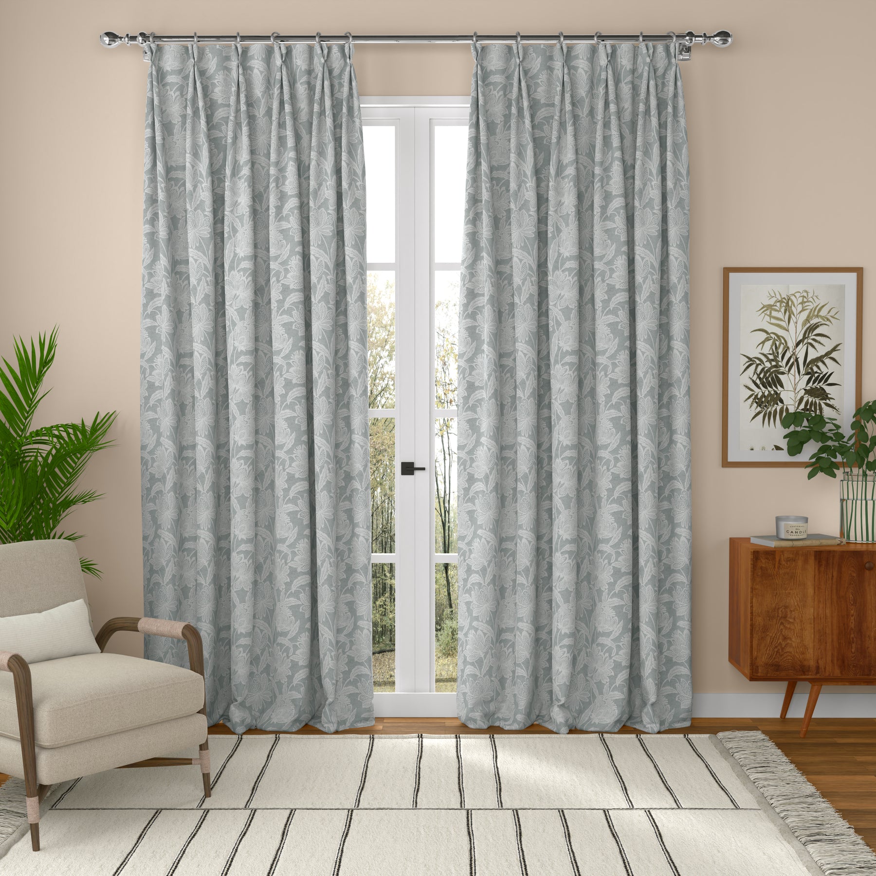 ANTE DECOR Zante Made To Measure Roman Blind Charcoal