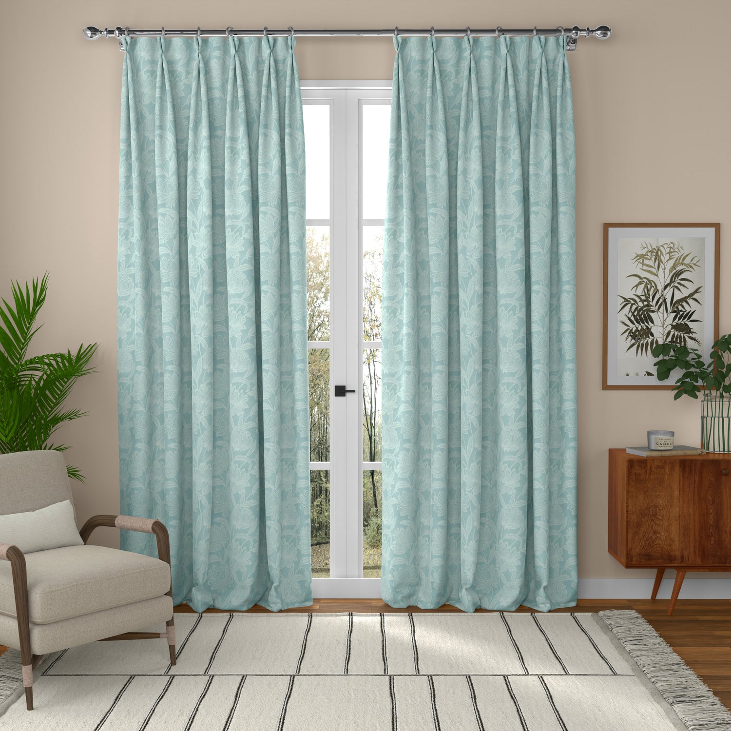 ANTE DECOR Zante Made To Measure Roman Blind Duckegg