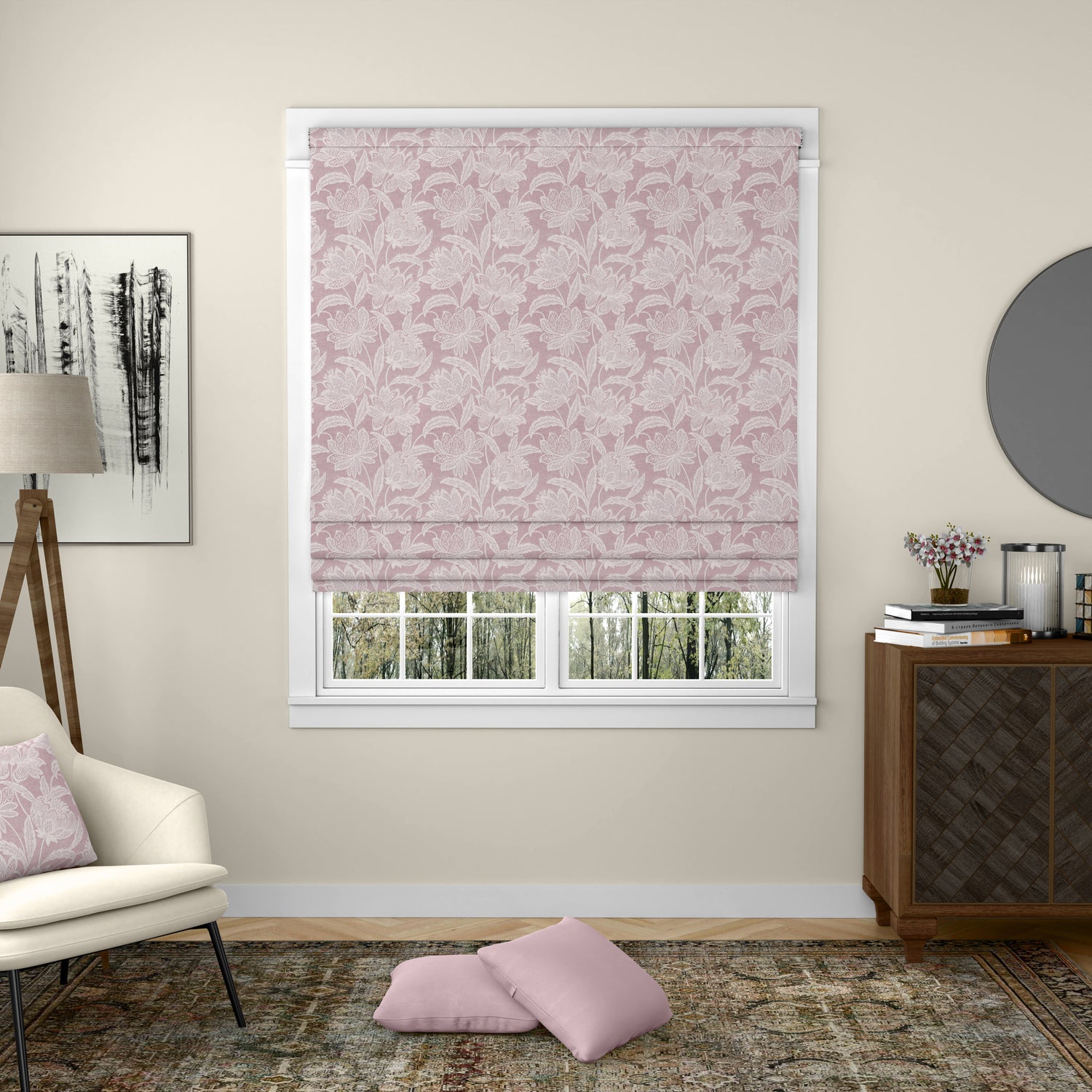 ANTE DECOR Zante Made To Measure Roman Blind Red