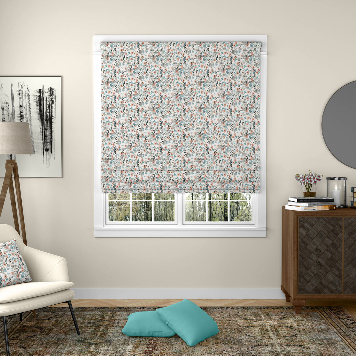 ANTE DECOR Zoe Made To Measure Roman Blind Blue