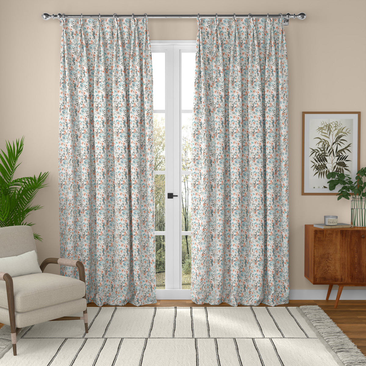 ANTE DECOR Zoe Made To Measure Roman Blind Blue