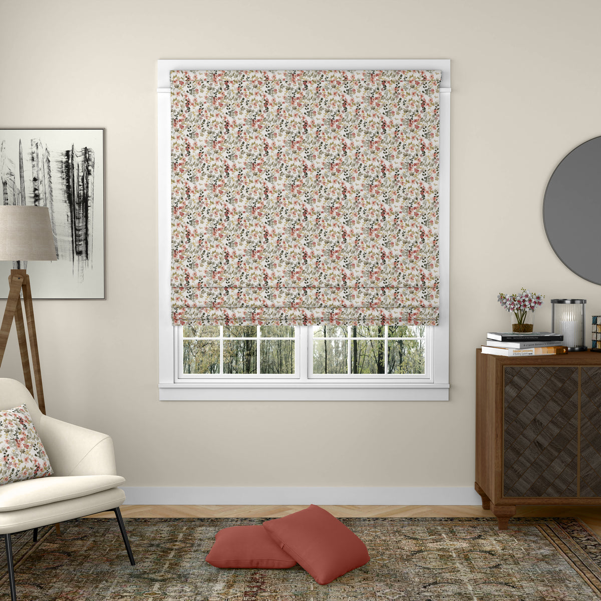 ANTE DECOR Zoe Made To Measure Roman Blind Pink