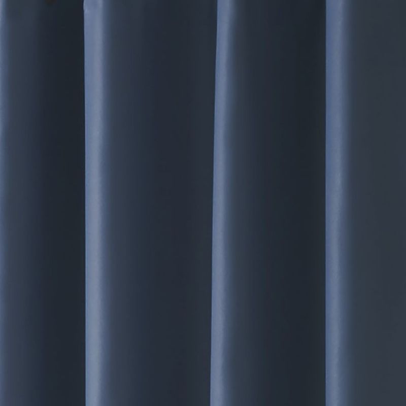 100% Blackout Ready Made Eyelet Curtains Blue