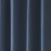 100% Blackout Ready Made Eyelet Curtains Blue
