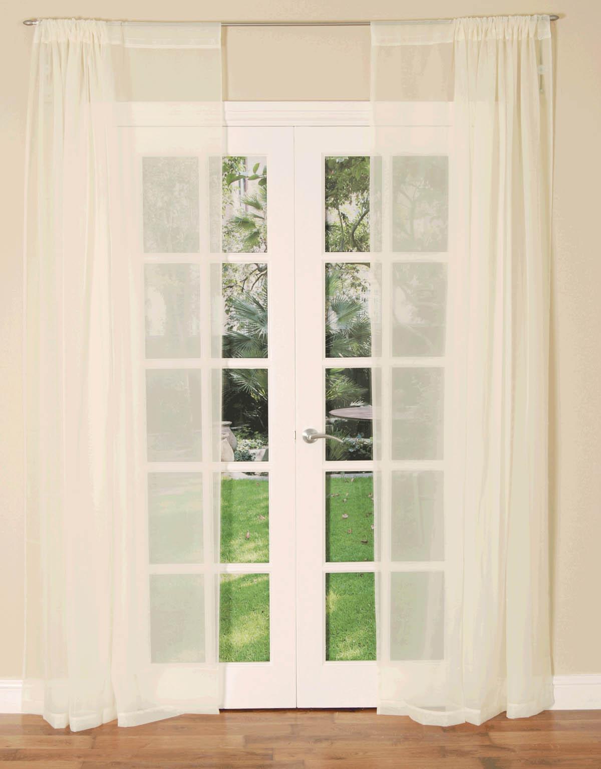 Buy 1 get 1 free Slot Top Voile Curtain Panel