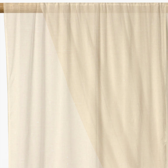 Charlotte Voile Curtain Fabric Cream
