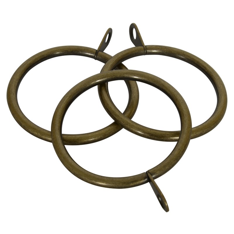 28mm Modo Prospect 6 Pack of Rings Antique Brass