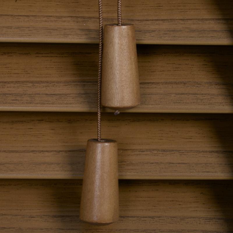 35mm Wood Essence 25mm Tape Wooden Venetian Made To Measure Blind Amber