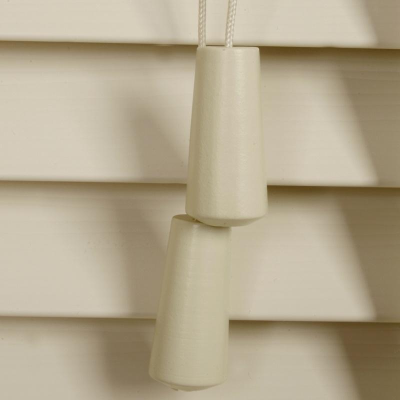 35mm Wood Essence Wooden Venetian Made To Measure Blind Linara Cream