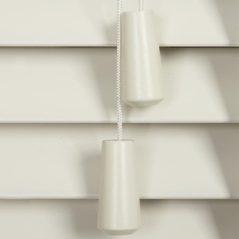 35mm Wood Essence 25mm Tape Wooden Venetian Made To Measure Blind True White