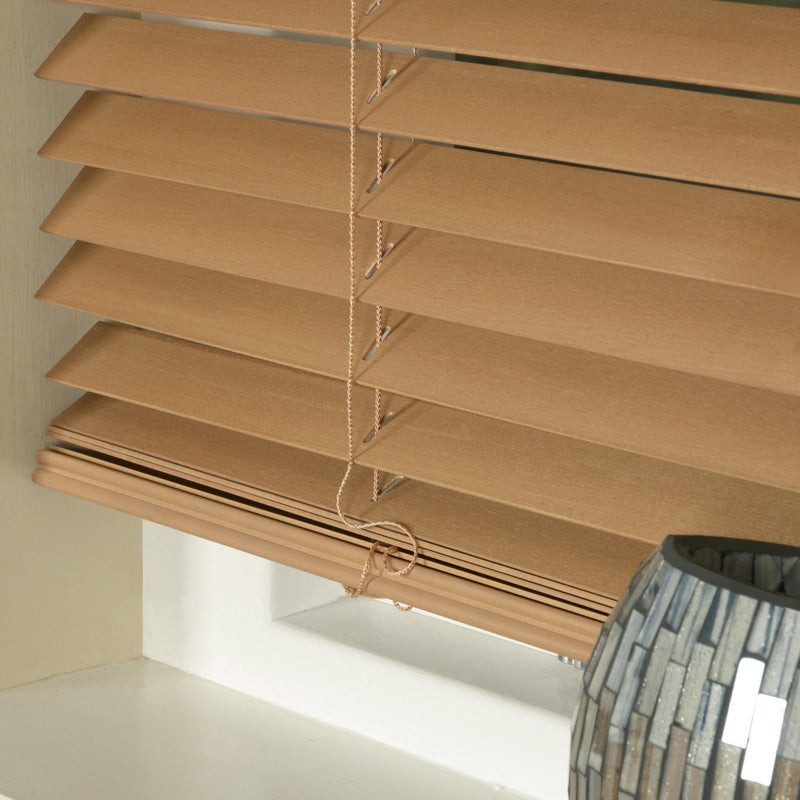 35mm Basswood Wooden Venetian Made To Measure Blind Sugar Maple