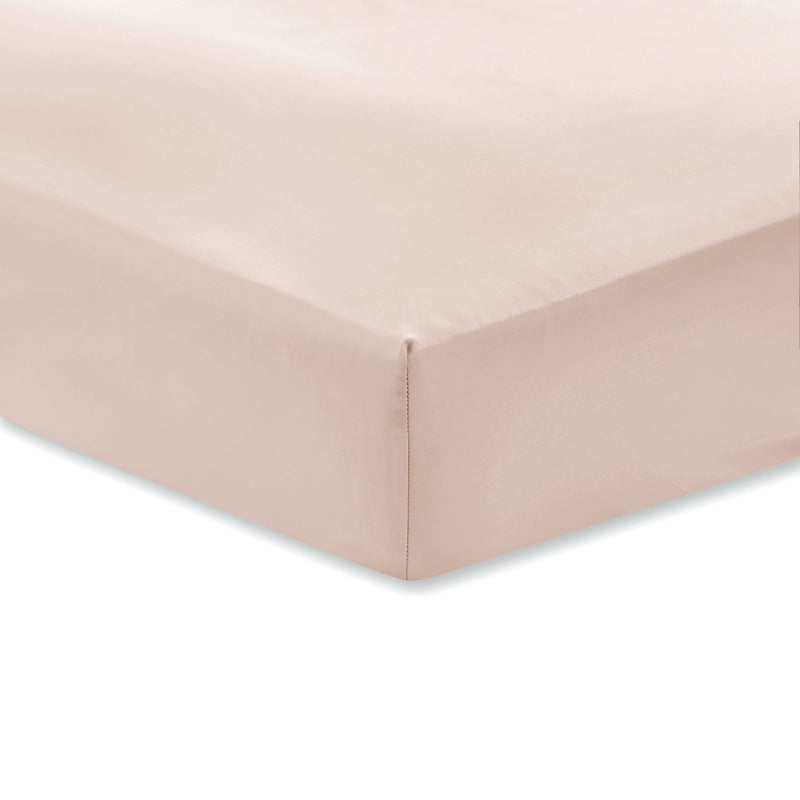 Bianca Cotton 400 Thread Count Bed Linen Fitted Sheet Oyster