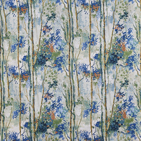Prestigious Textiles Silver Birch Fabric Sapphire