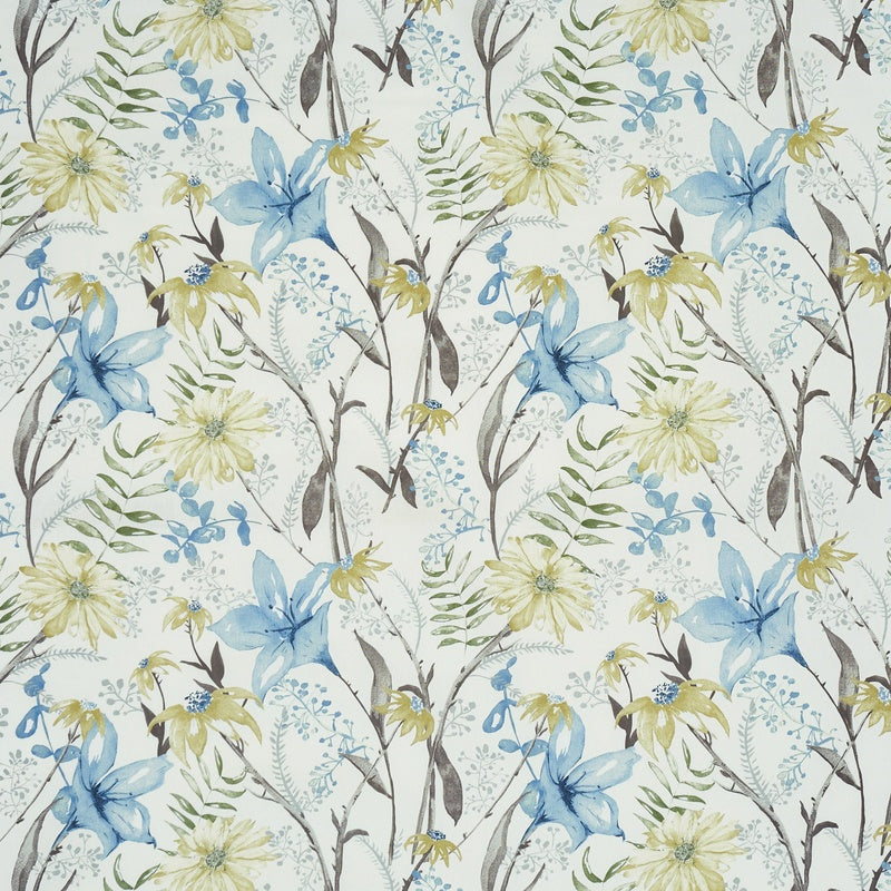 Prestigious Textiles Roof Garden Fabric Slate Blue