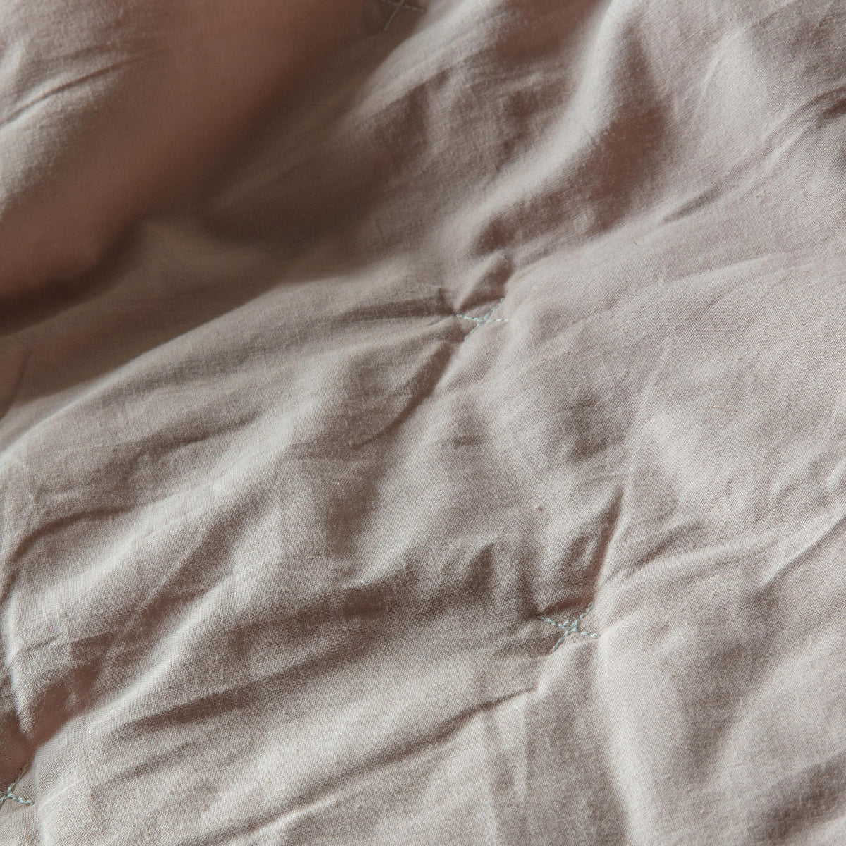 Cotton Stitch 240cm x 260cm Bedspread White Blush