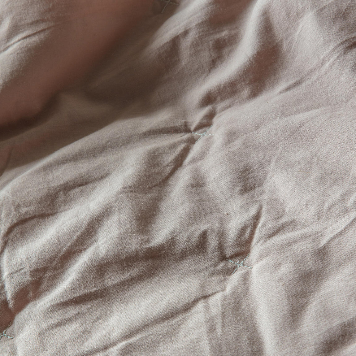 Cotton Stitch 240cm x 260cm Bedspread White Blush