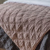 Quilted Cotton 240cm x 260cm Bedspread Blush