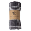 Checkmate Rolled Fleece Throw 140cm x 180cm Grey