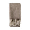 Wool Throw 130cm x 170cm Taupe