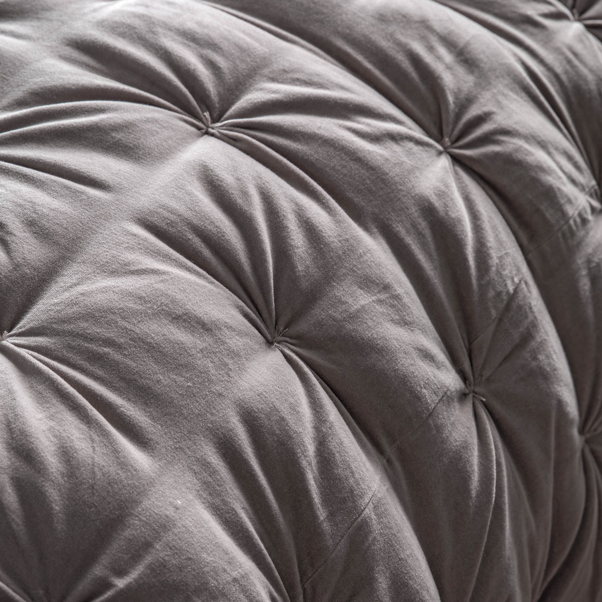 Opulent Velvet 220cm x 240cm Bedspread Neutral