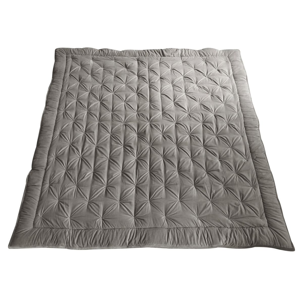 Opulent Velvet 220cm x 240cm Bedspread Neutral