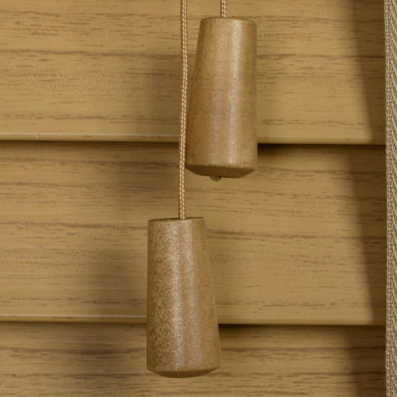 50mm Wood Essence Wooden Venetian Made To Measure Blind Desert Oak Pine
