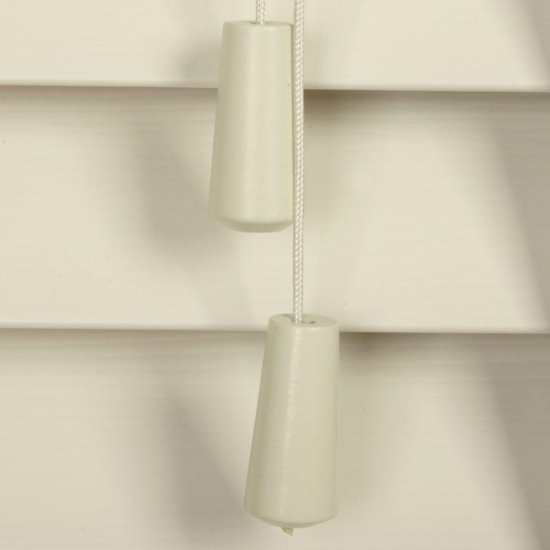 50mm Wood Essence 38mm Tape Wooden Venetian Made To Measure Blind Fine Grain Mirage Parchment