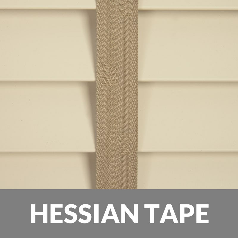 50mm Wood Essence 38mm Tape Wooden Venetian Made To Measure Blind Linara Cream