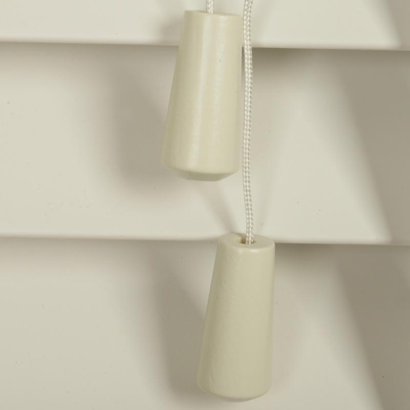 50mm Wood Essence Wooden Venetian Made To Measure Blind Mirage Parchment