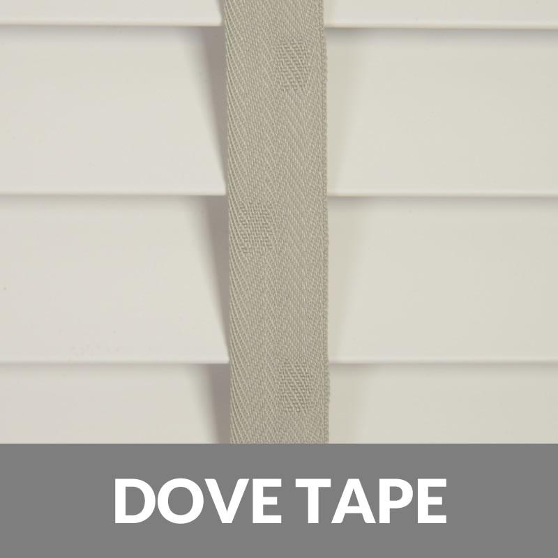 50mm Wood Essence 38mm Tape Wooden Venetian Made To Measure Blind True White