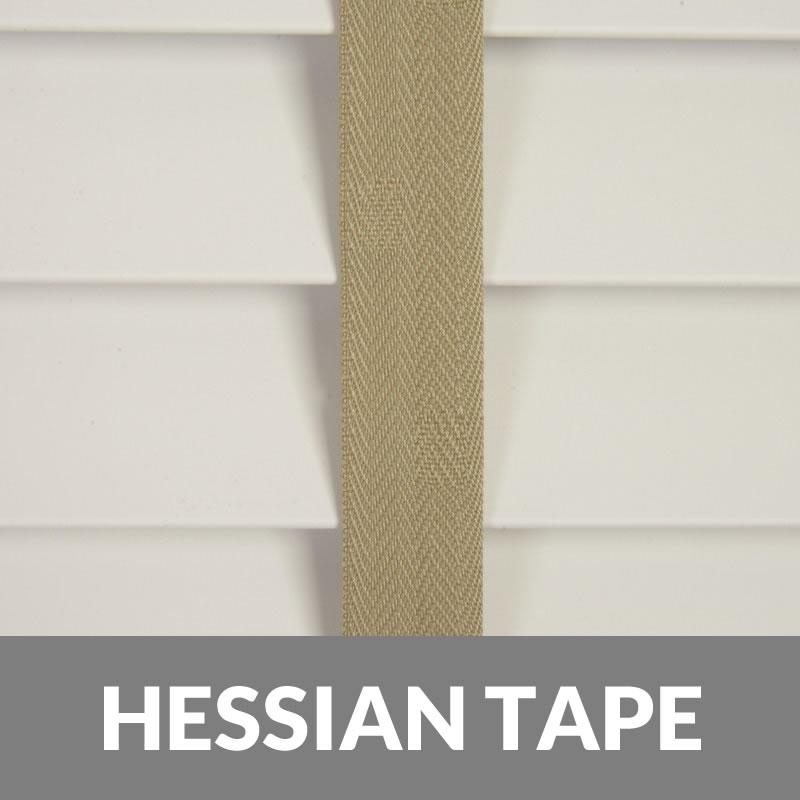 50mm Wood Essence 38mm Tape Wooden Venetian Made To Measure Blind True White