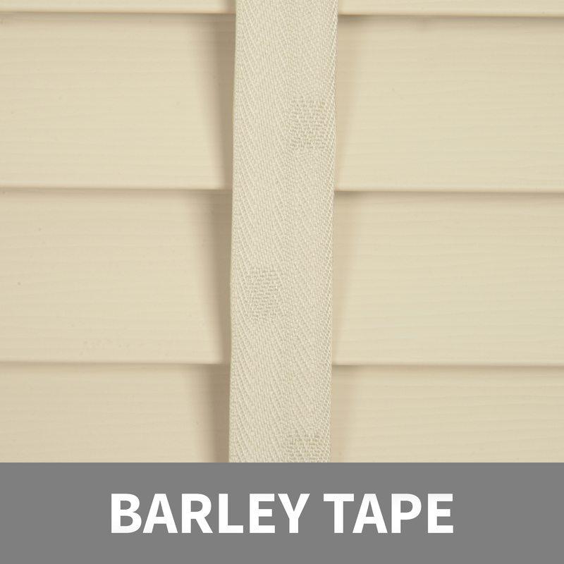 50mm Wood Essence 38mm Tape Wooden Venetian Made To Measure Blind Fine Grain Linara Cream
