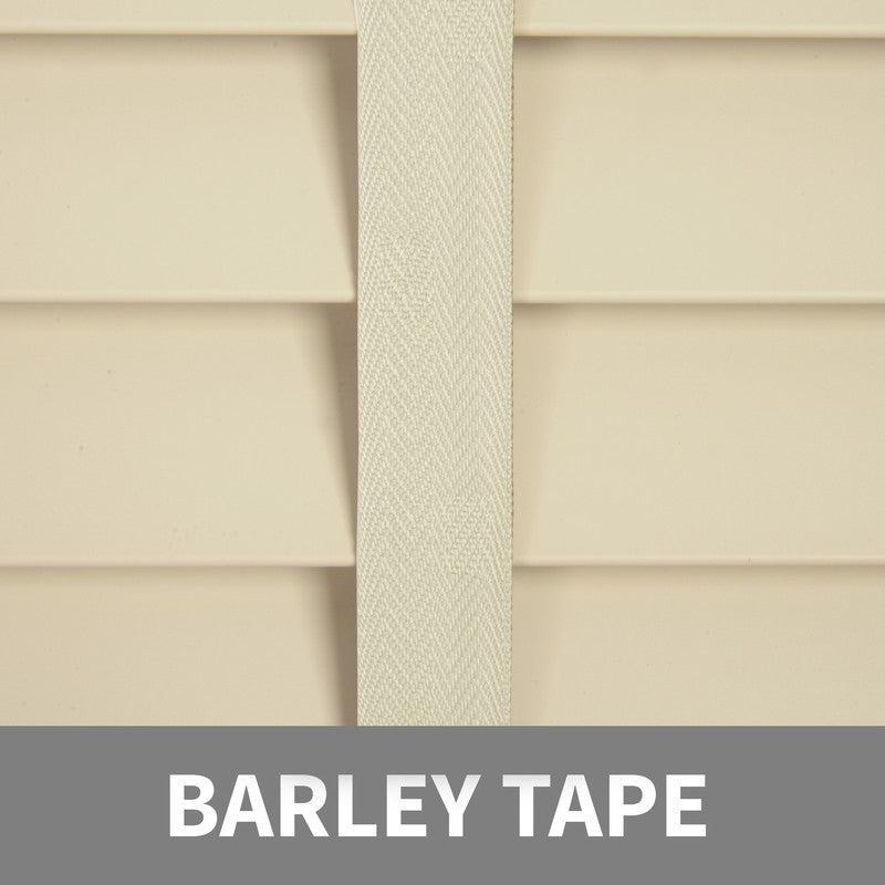 50mm Wood Essence 38mm Tape Wooden Venetian Made To Measure Blind Linara Cream